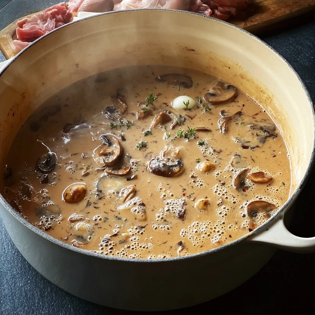 Cheeseburger Sliders for the Best Party Food Spread 5 Mushroom Soup Step