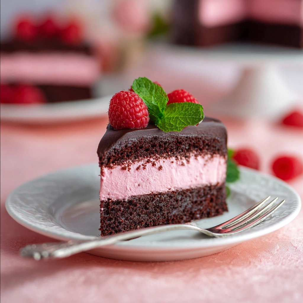 Raspberry Mousse Cake