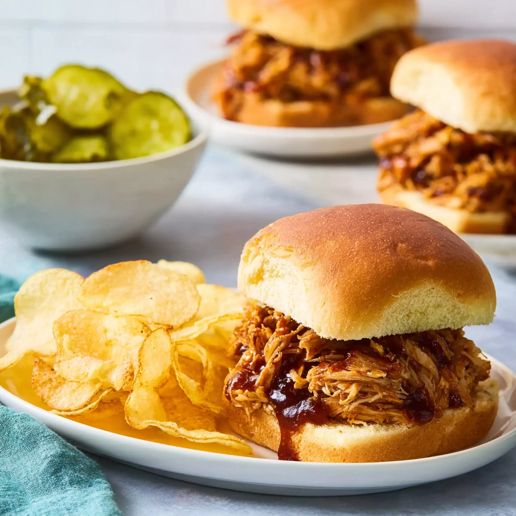 Slow Cooker Hot Honey Chicken Sandwiches: The Ultimate Spicy Comfort Meal 5 Slow Cooker Hot Honey Chicken Sandwiches Serving