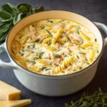 White Chicken Lasagna Soup