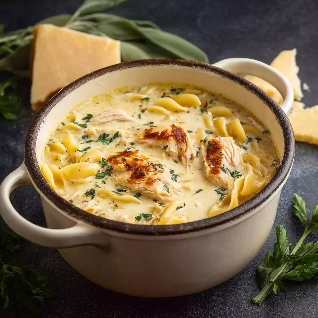 White Chicken Lasagna Soup: Creamy, Cozy Dinner in 40 Minutes 4 White Chicken Lasagna Soup