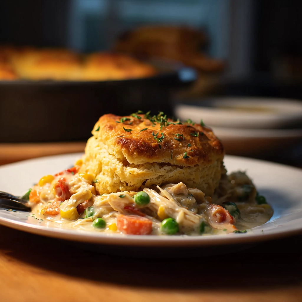 Biscuit Chicken Pot Pie