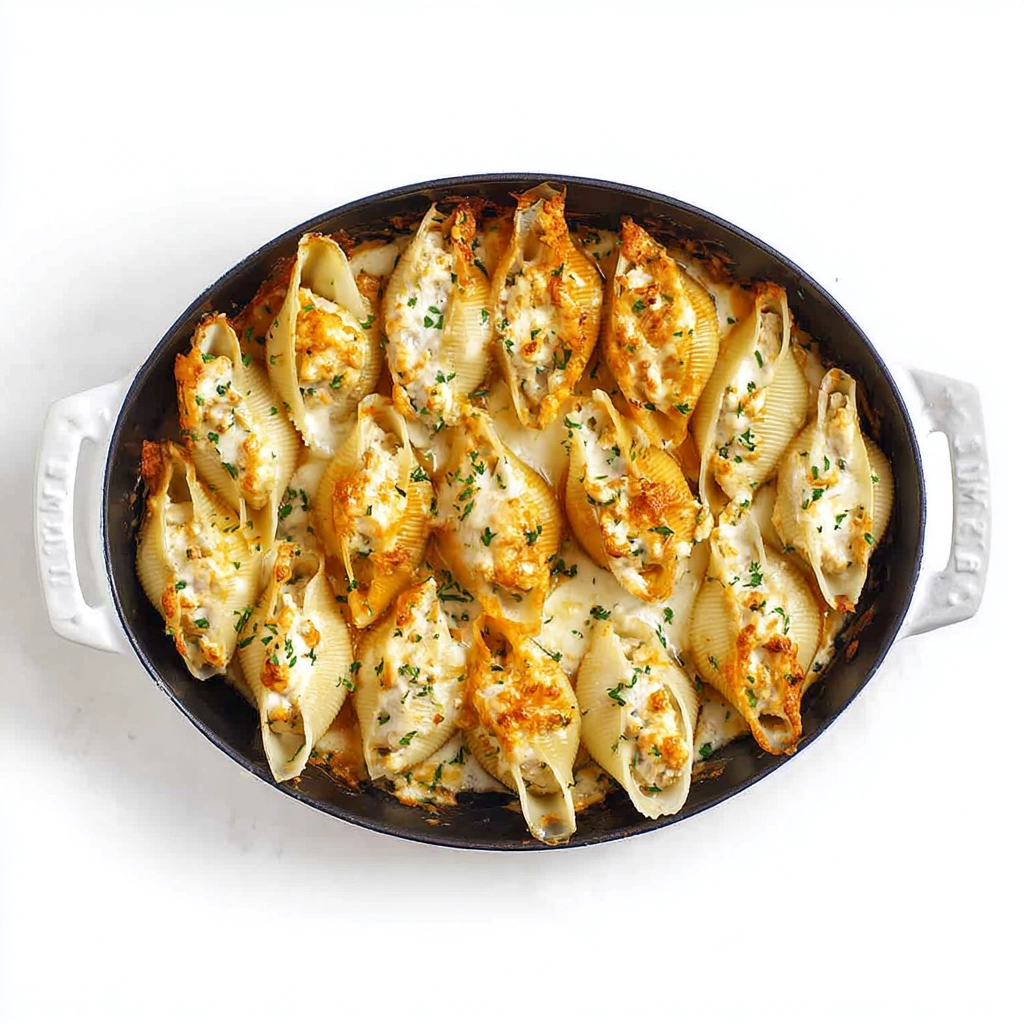 Buffalo Chicken Stuffed Shells – A Cheesy, Spicy Baked Pasta Dinner 4 Buffalo Chicken Stuffed Shells