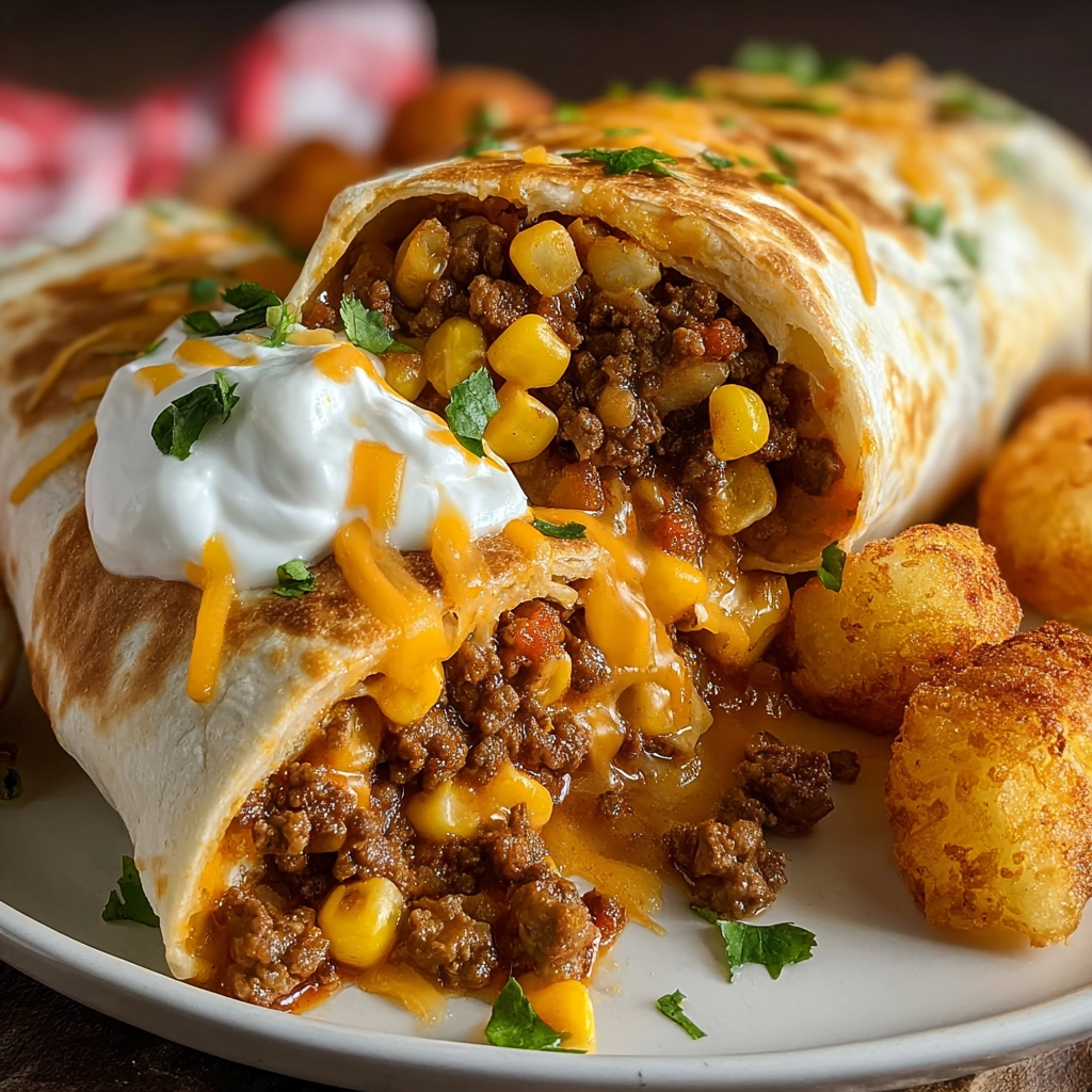 Cheesy Potato Burritos