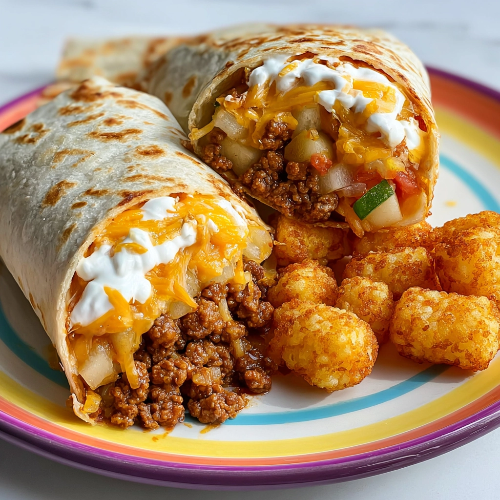 Cheesy Potato Burritos – Ultimate Comfort Meal Wrapped Warm 4 Cheesy Potato Burritos