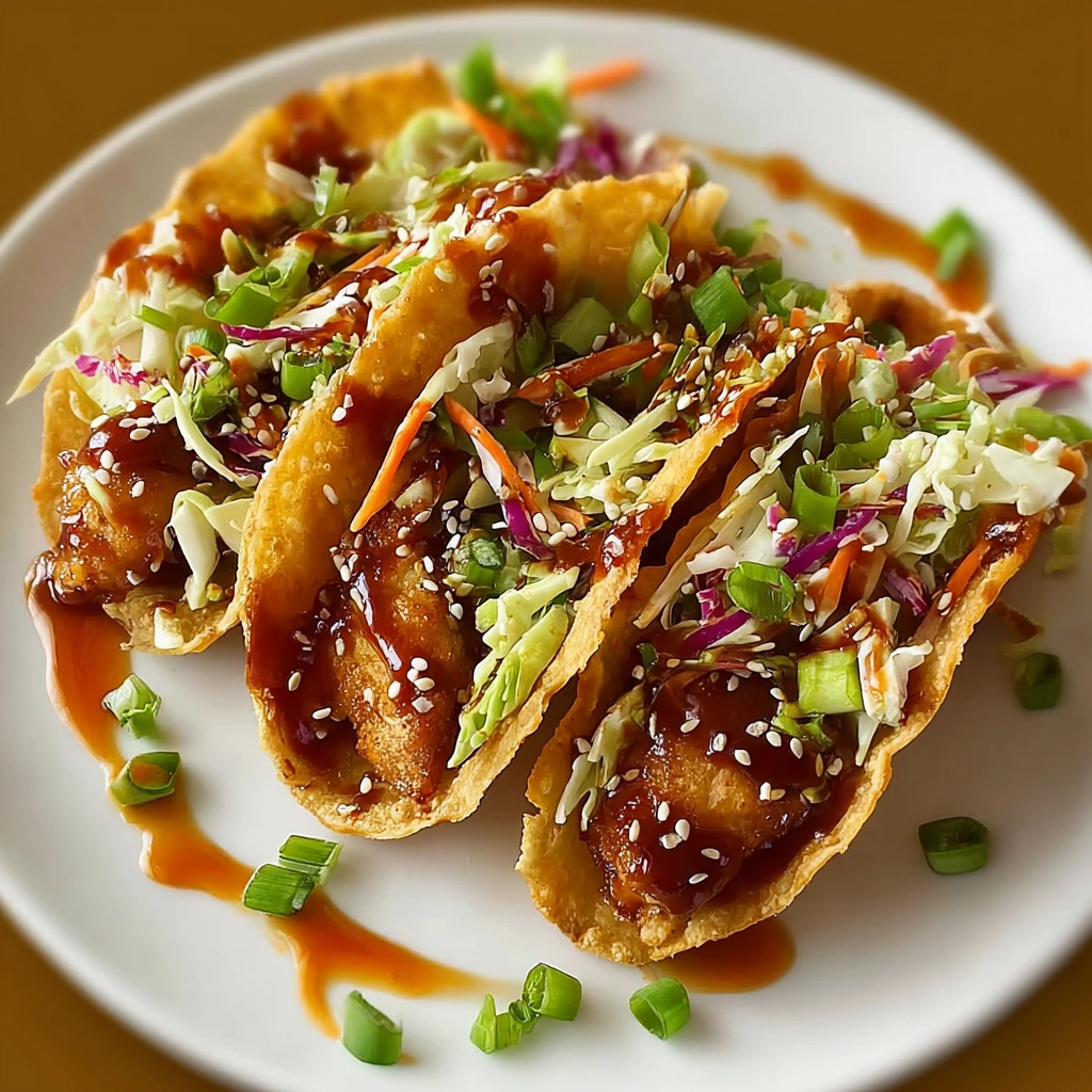 Chicken Wonton Tacos – Crispy Asian-Inspired Appetizer Ready in 25 Minutes 4 Chicken Wonton Tacos