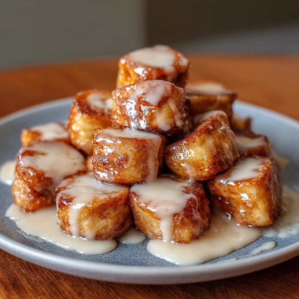 Cinnamon Roll French Toast Bites