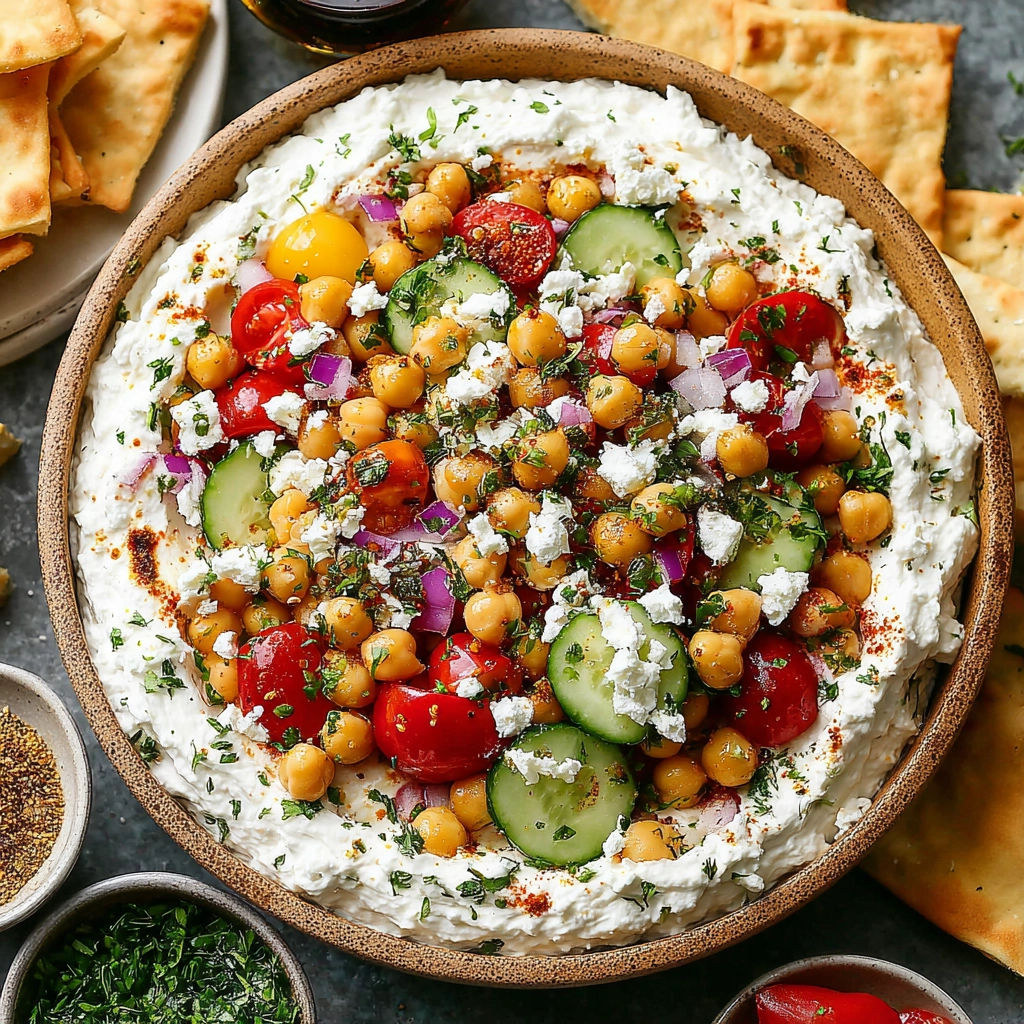 Cottage Cheese Chickpea Salad