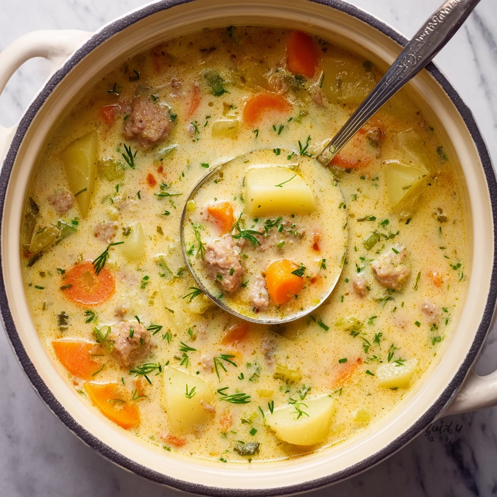 Crockpot Cheeseburger Soup
