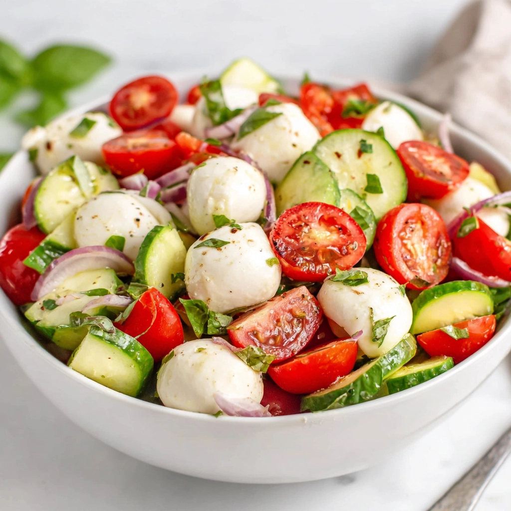 Cucumber Caprese Salad