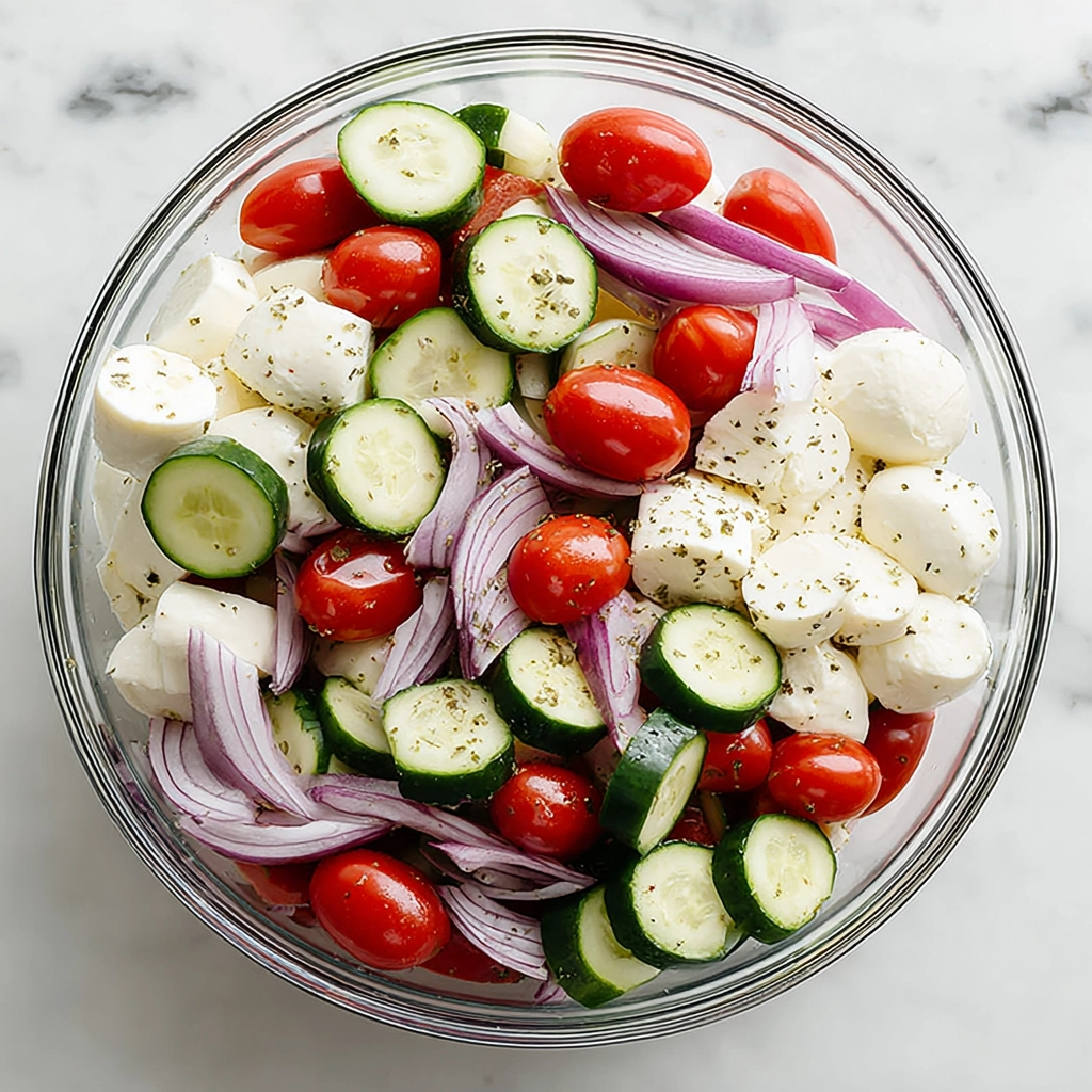 Cucumber Caprese Salad That Tastes Fresh and Simple 4 Cucumber Caprese Salad
