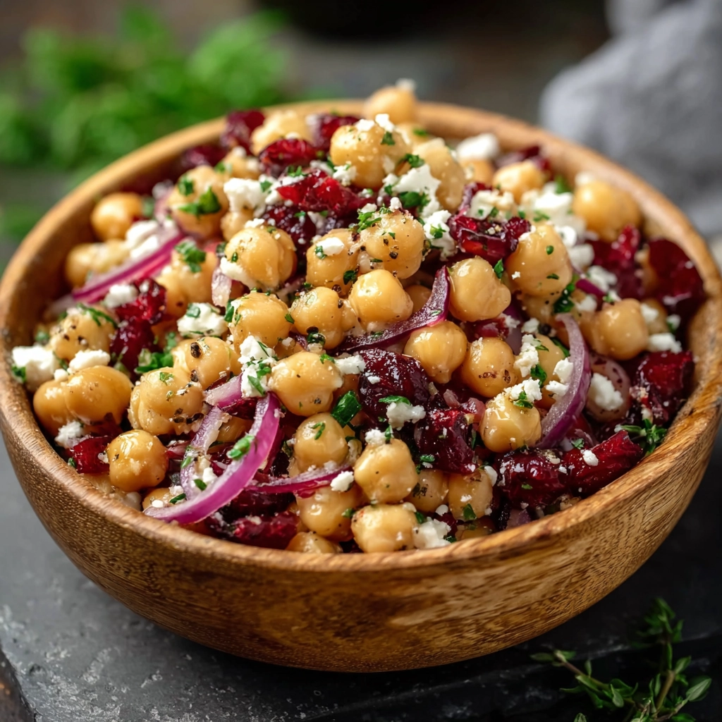 Feta Cranberry Chickpea Salad