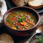 Mediterranean Lentil Vegetable Soup