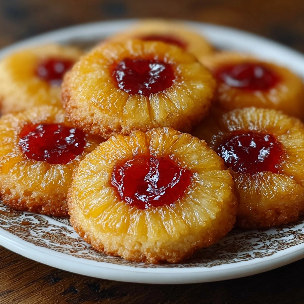 Pineapple Sugar Cookies with a Tropical Upside-Down Twist 4 Pineapple Sugar Cookies