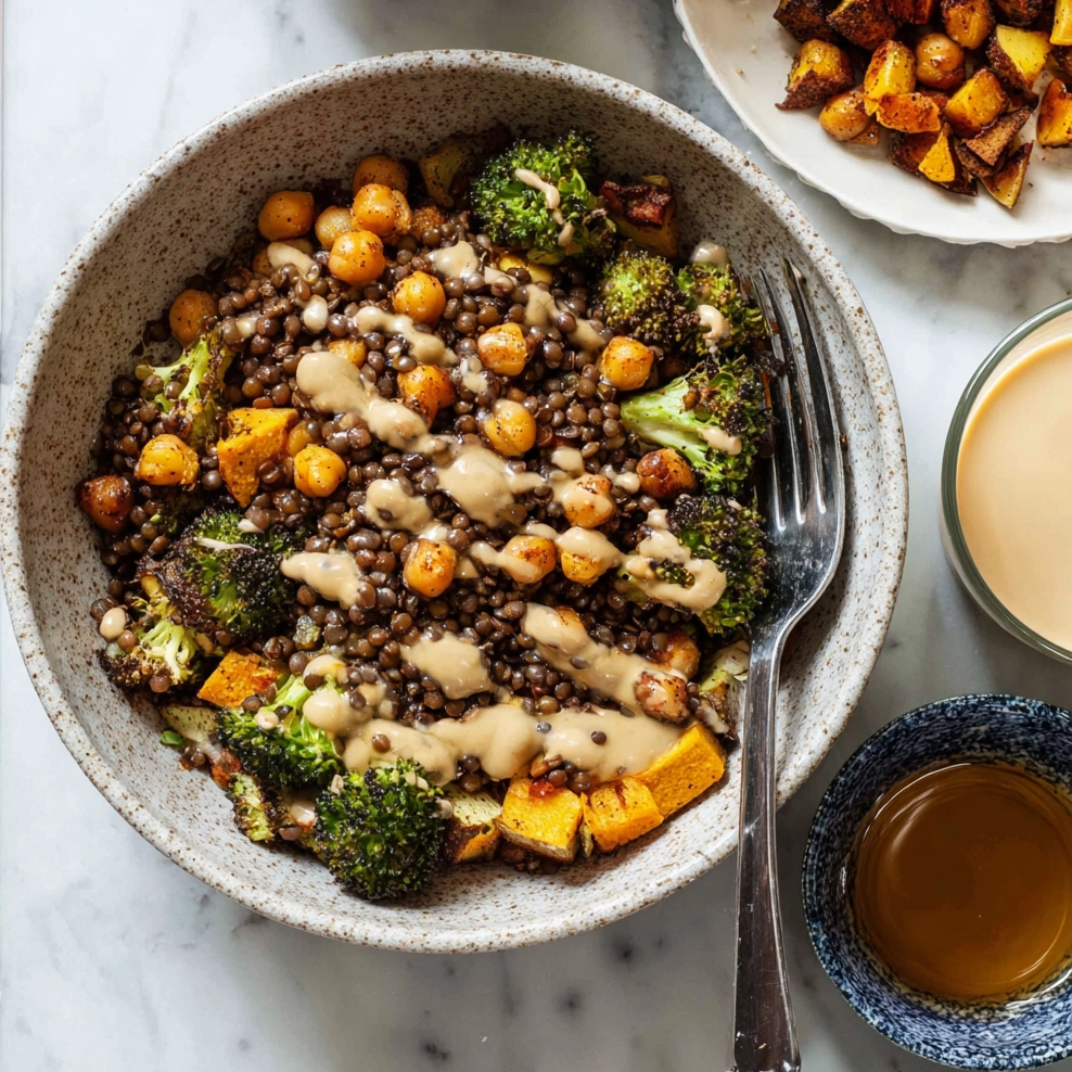 Roasted Lentils Sheet Pan