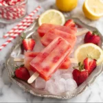 Strawberry Lemonade Popsicles