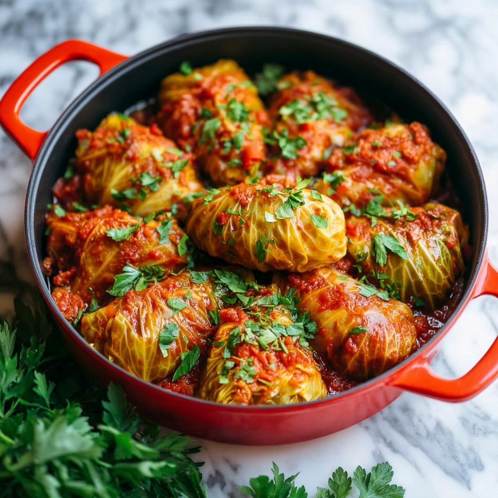 Vegetarian Stuffed Cabbage Rolls