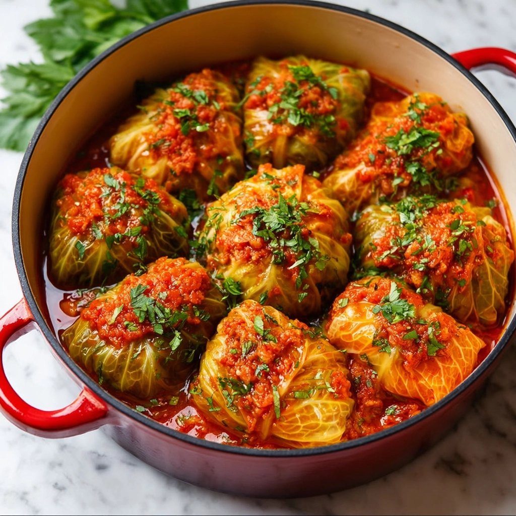 Vegetarian Stuffed Cabbage Rolls