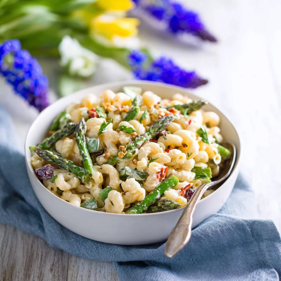 Asparagus Macaroni Salad With Lemon Dijon Dressing 4 Asparagus Macaroni Salad