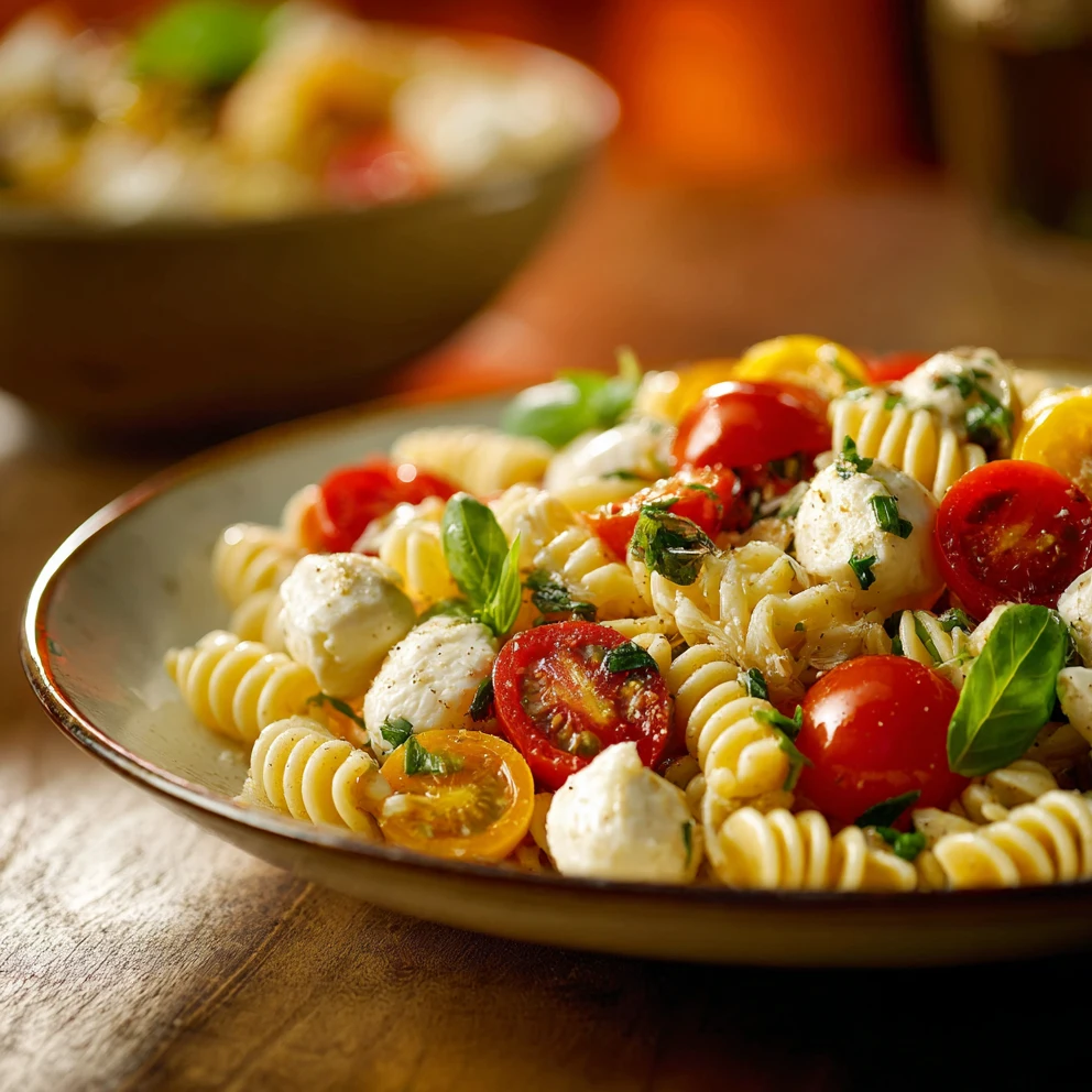 Caprese Pasta Salad – Creamy, Fresh, and Perfect for Summer 4 Caprese Pasta Salad