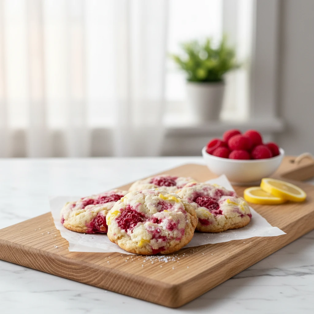 Lemon Raspberry Cookies That Taste Bright, Soft, and Fresh 4 Lemon Raspberry Cookies