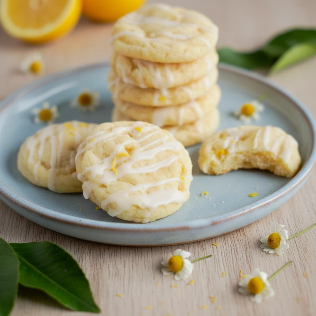 Lemon Sugar Cookies – Soft & Chewy with Bright Lemon Glaze 4 Lemon Sugar Cookies