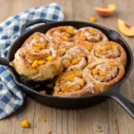Peach Cobbler Cinnamon Rolls