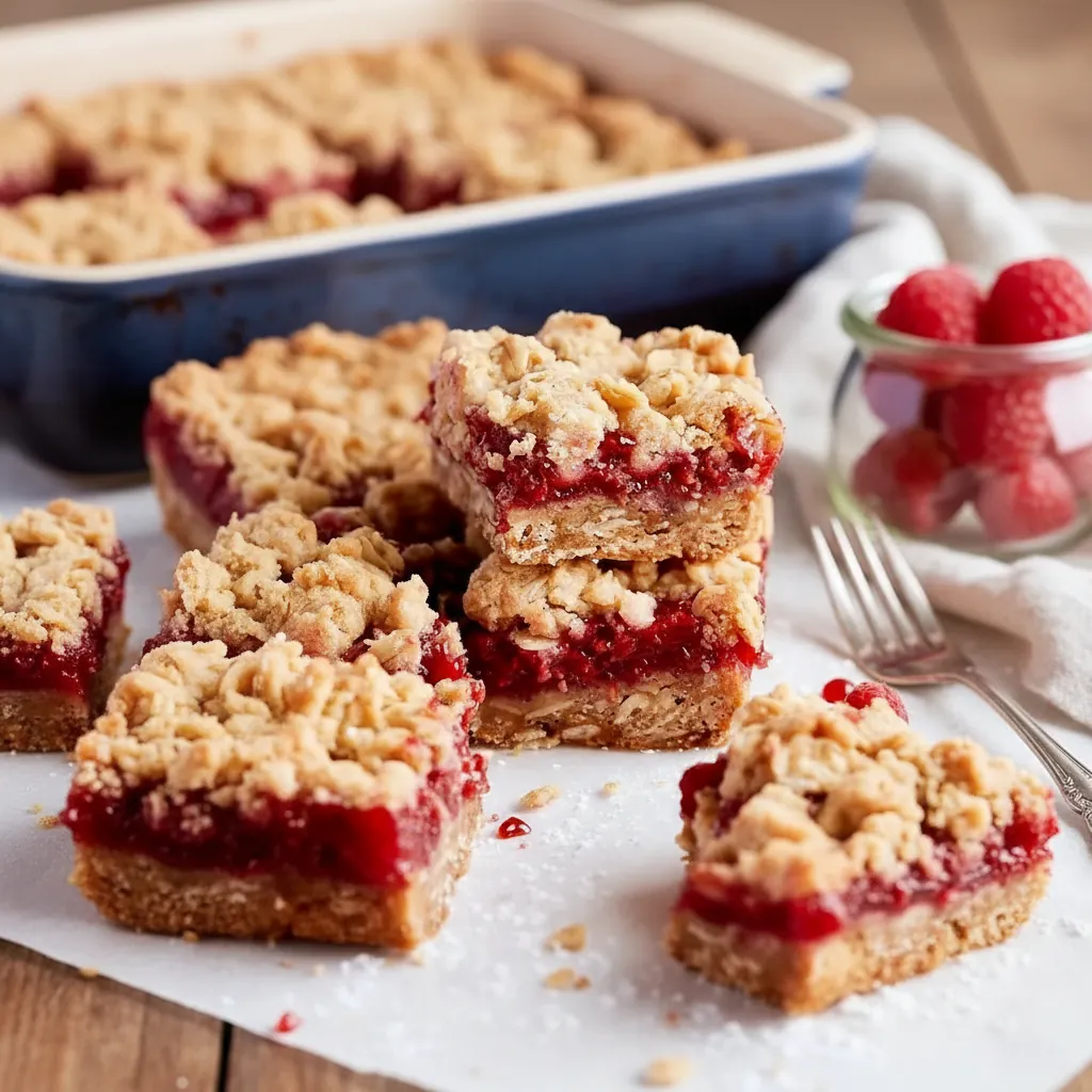 Raspberry Crumble Bars