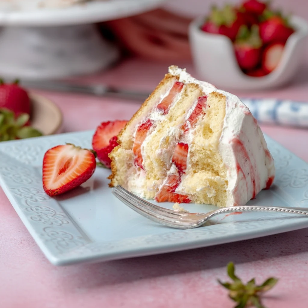 Strawberry Shortcake Cake – Ultimate 3-Layer Summer Classic 4 Strawberry Shortcake Cake