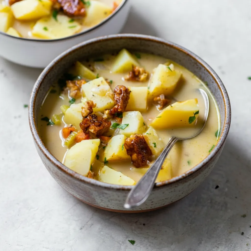 Vegan Potato Soup – Creamy, Comforting 20-Minute One Pot Meal 4 Vegan Potato Soup