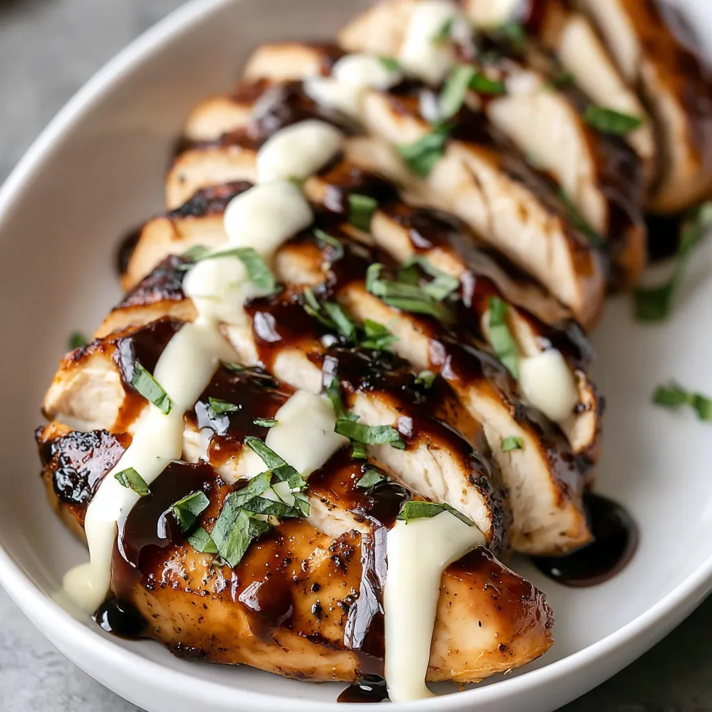 Balsamic Baked Chicken Breast with Mozzarella Cheese 4 Balsamic Baked Chicken Breast