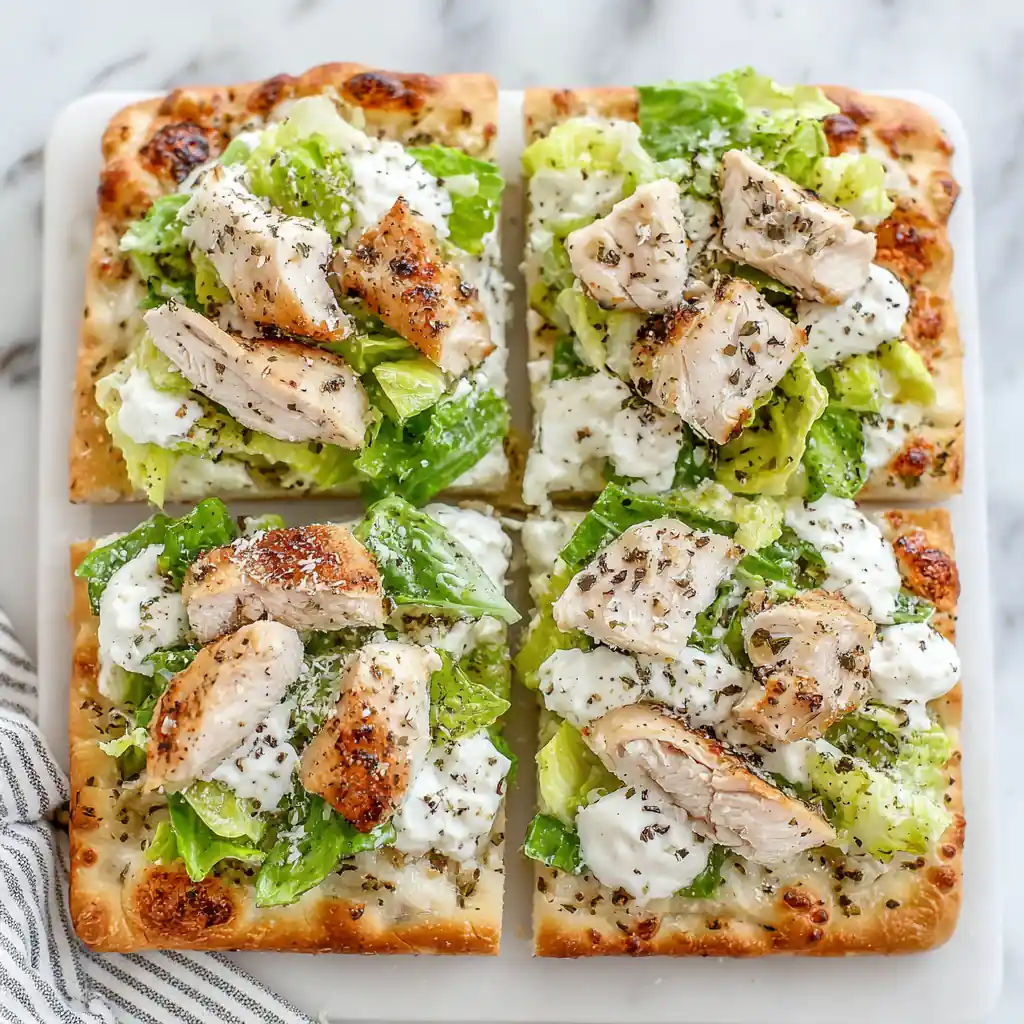 Chicken Caesar Flatbread