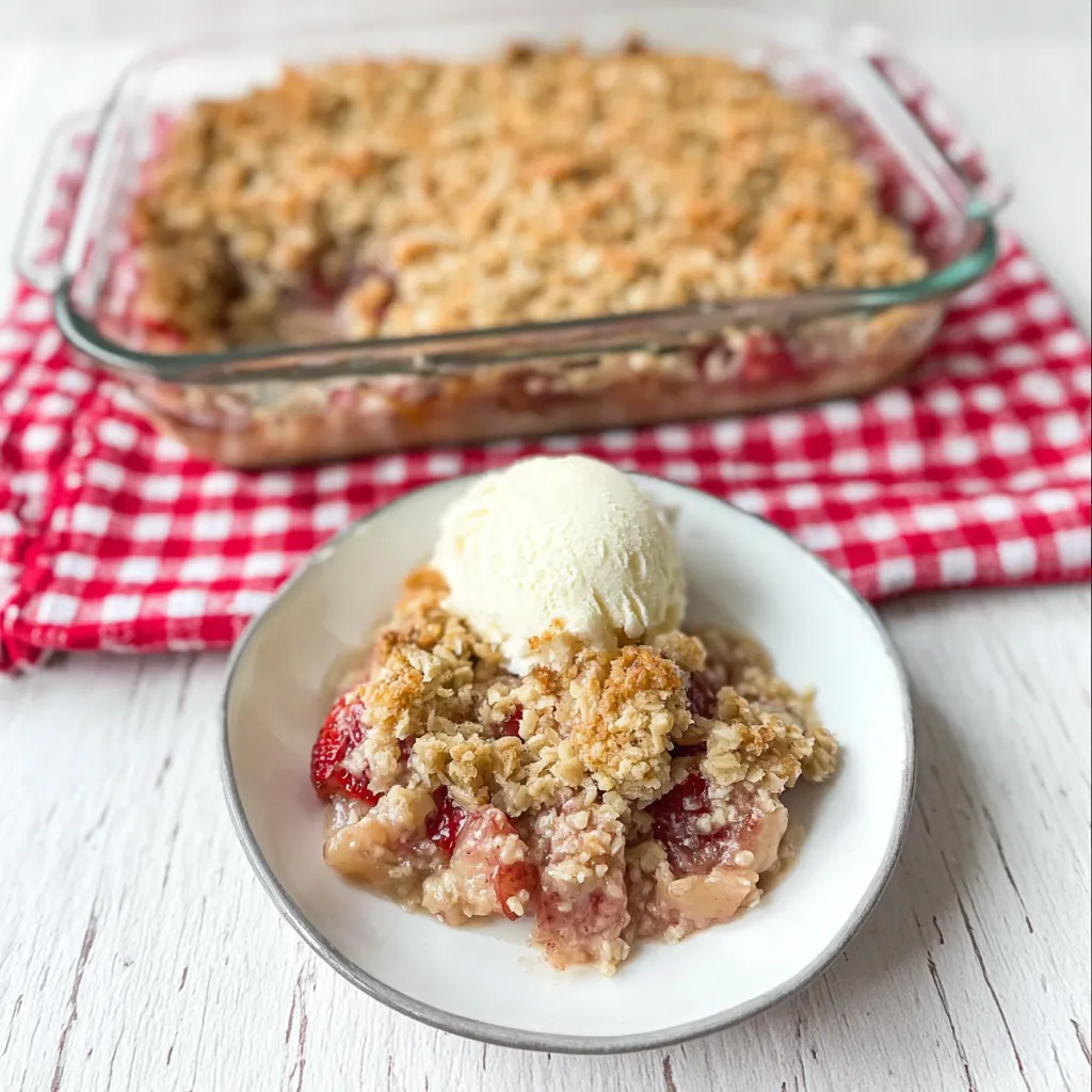 Classic Rhubarb Crisp