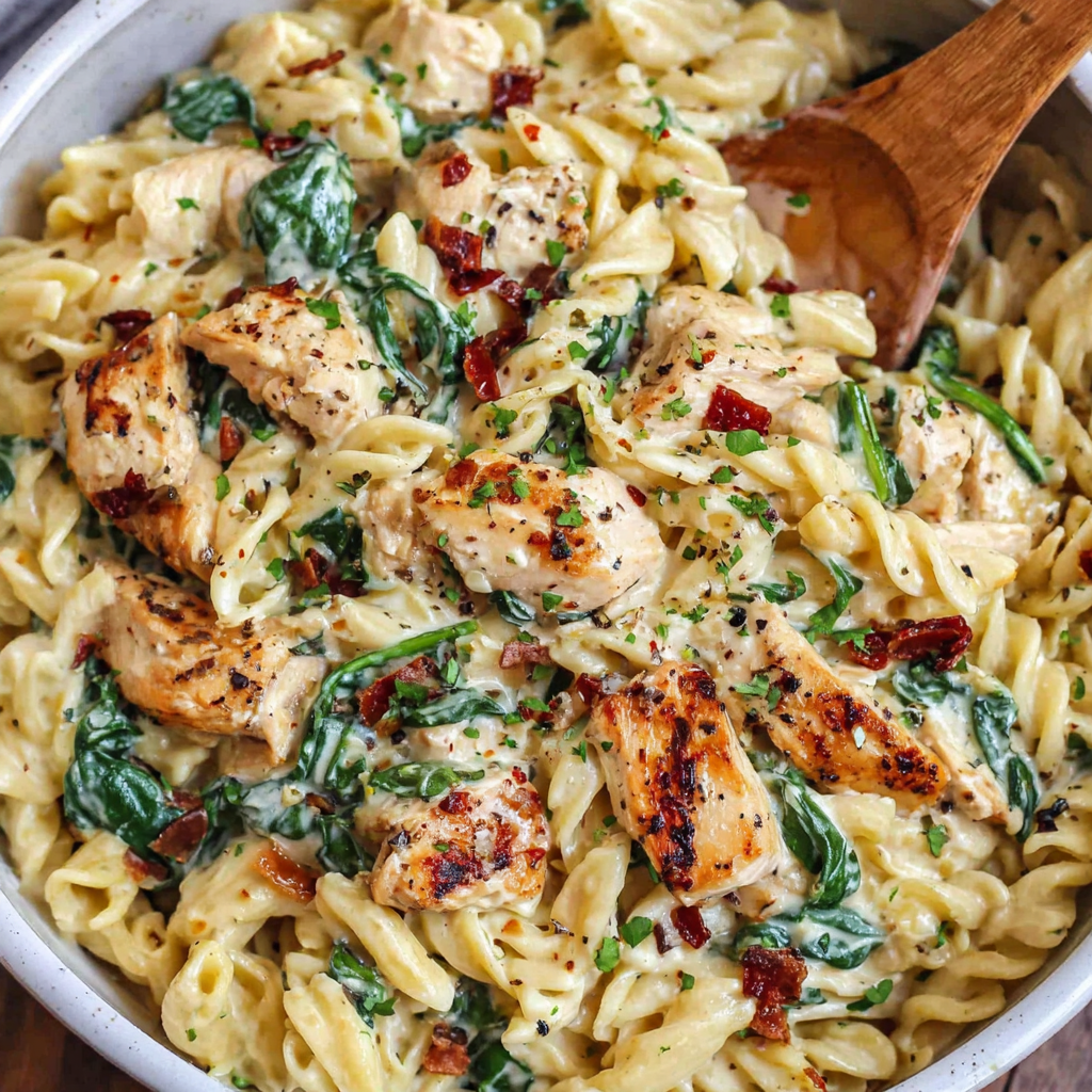 Creamy Pesto Chicken Pasta