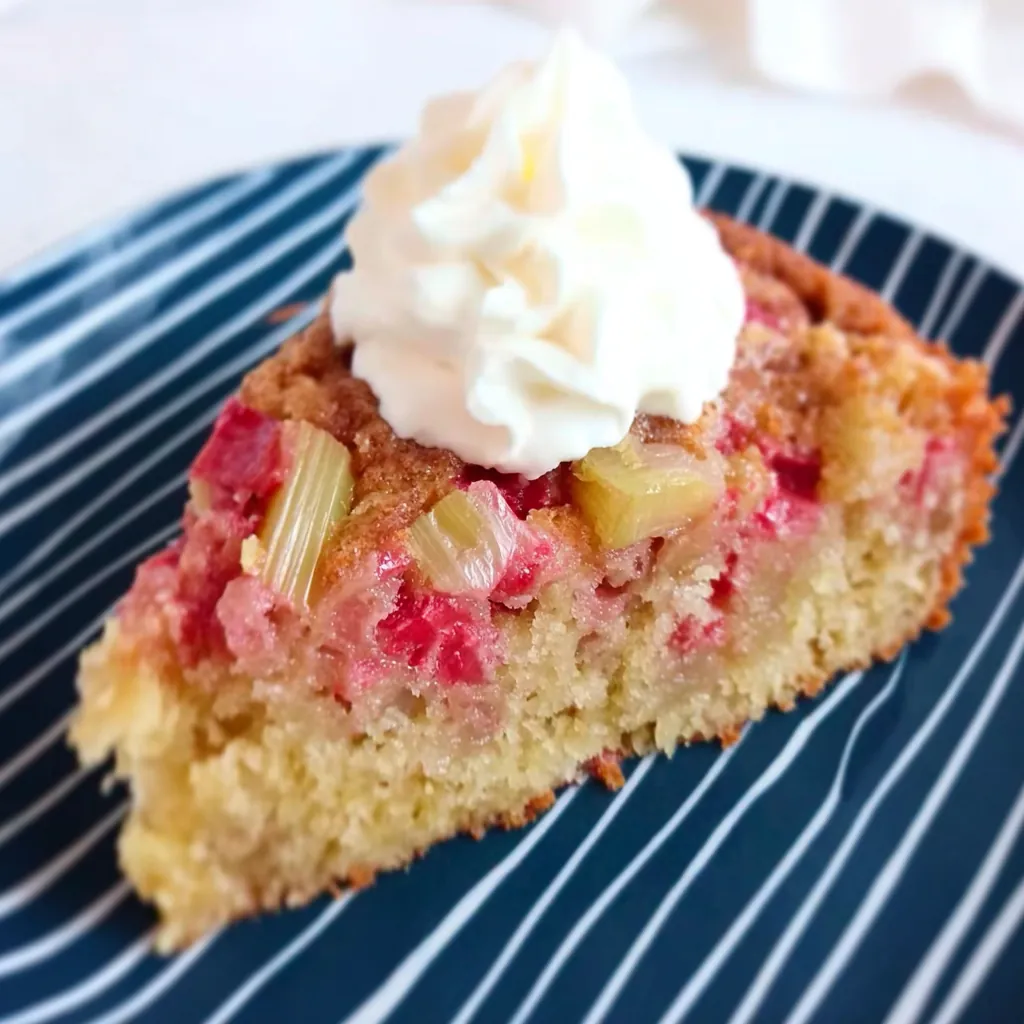Crustless Rhubarb Pie
