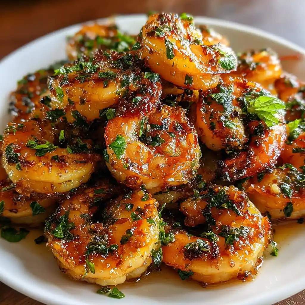Garlic parmesan roasted shrimp