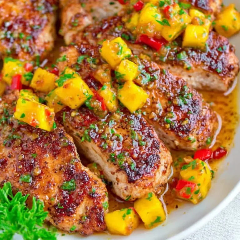 Grilled Mango Pineapple Chicken