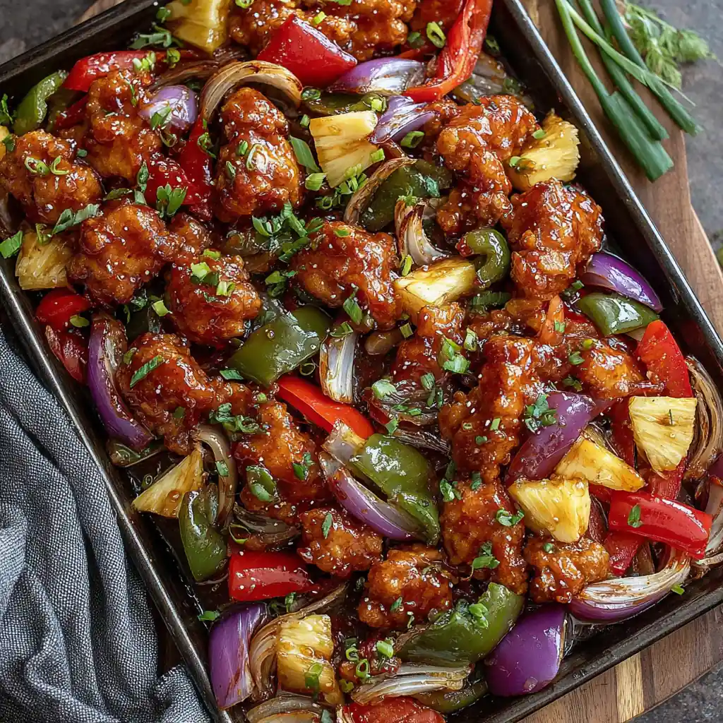 Hawaiian Chicken Sheet Pan – Easy & Flavorful One-Pan Dinner 4 Hawaiian Chicken Sheet Pan