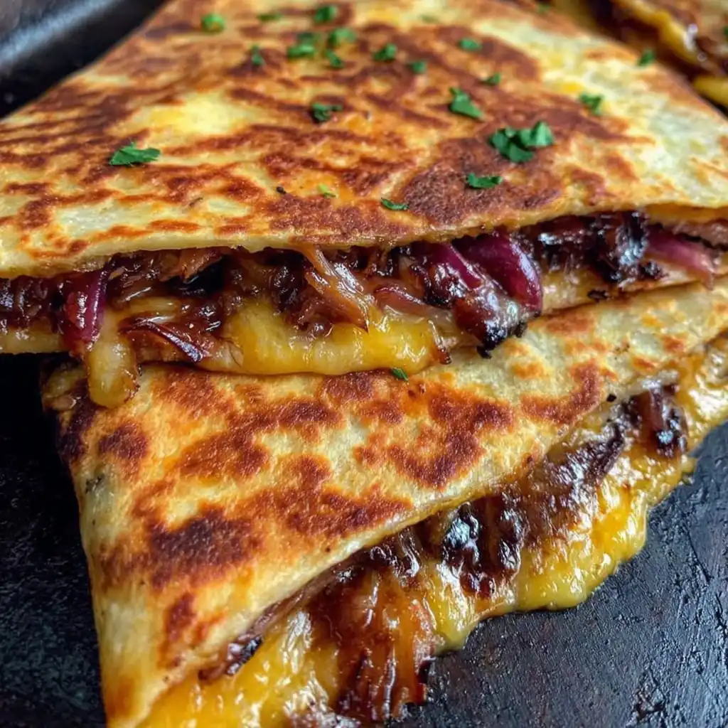 Hot Honey BBQ Chicken Quesadillas