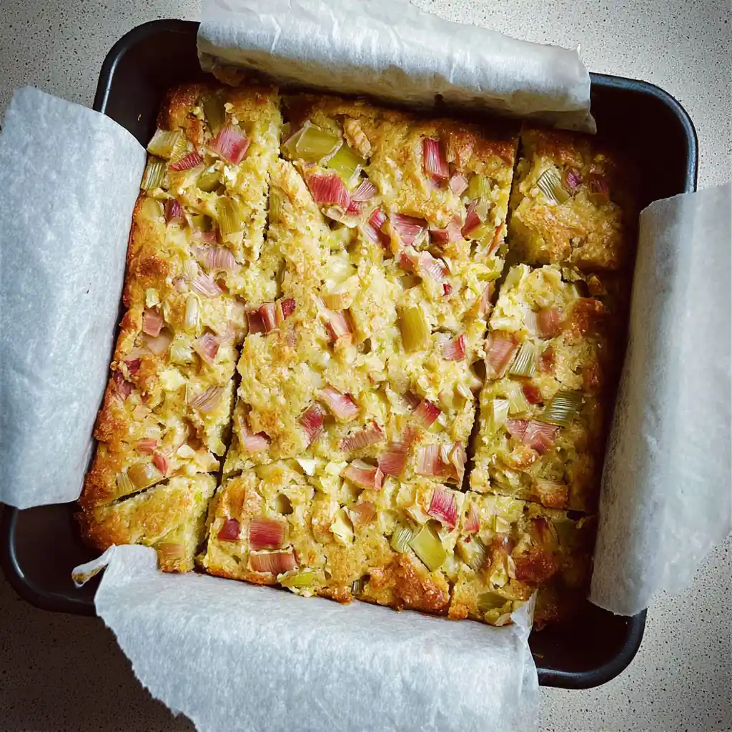 Lemon Rhubarb Bars