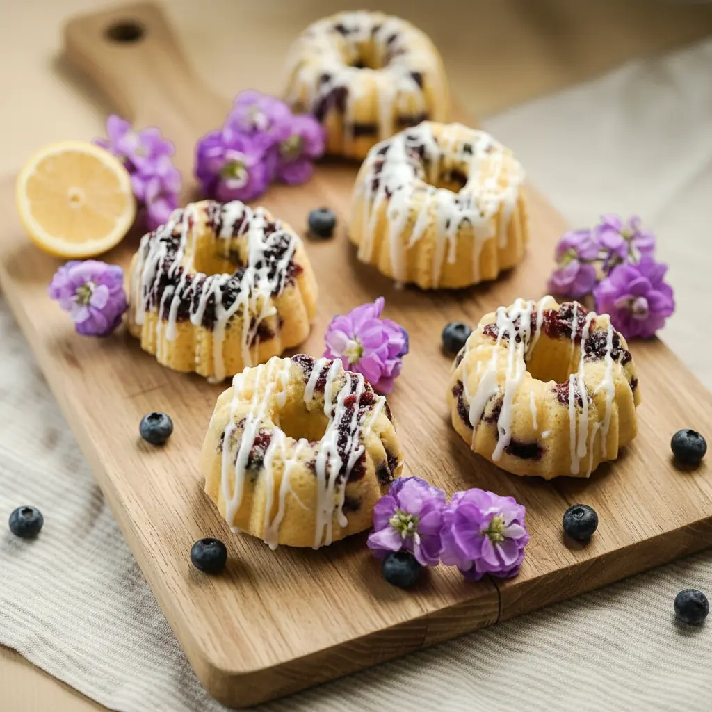 Mini Blueberry Lemon Bundt Cakes – Amazing Spring Dessert You’ll Love 4 Mini Blueberry Lemon Bundt Cakes