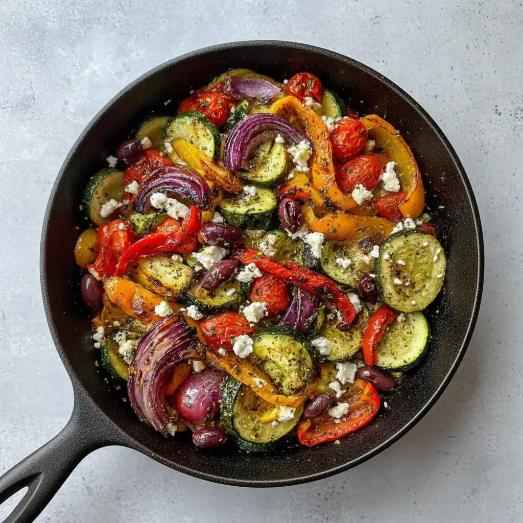 One Pan Greek Vegetables – Easy Mediterranean Side Dish 4 One Pan Greek Vegetables