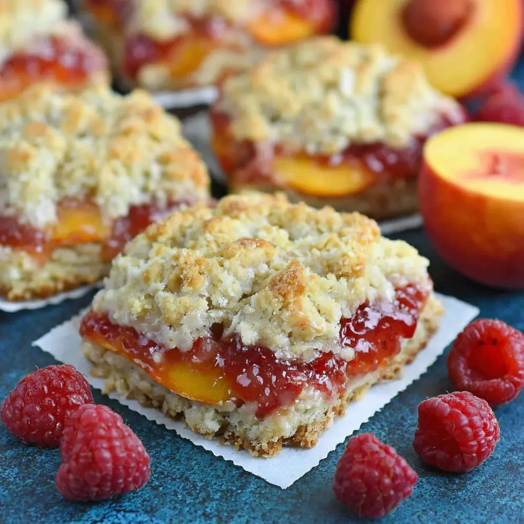 Peach Raspberry Crumb Bars That Taste Absolutely Amazing 4 Peach Raspberry Crumb Bars