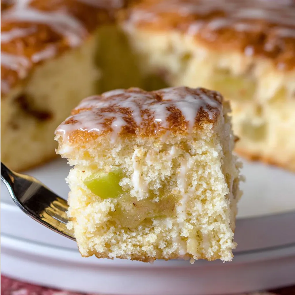 Rhubarb Custard Cake