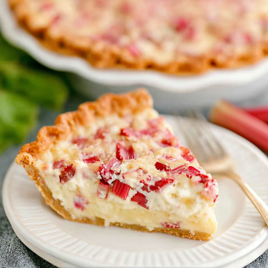 Rhubarb Custard Pie