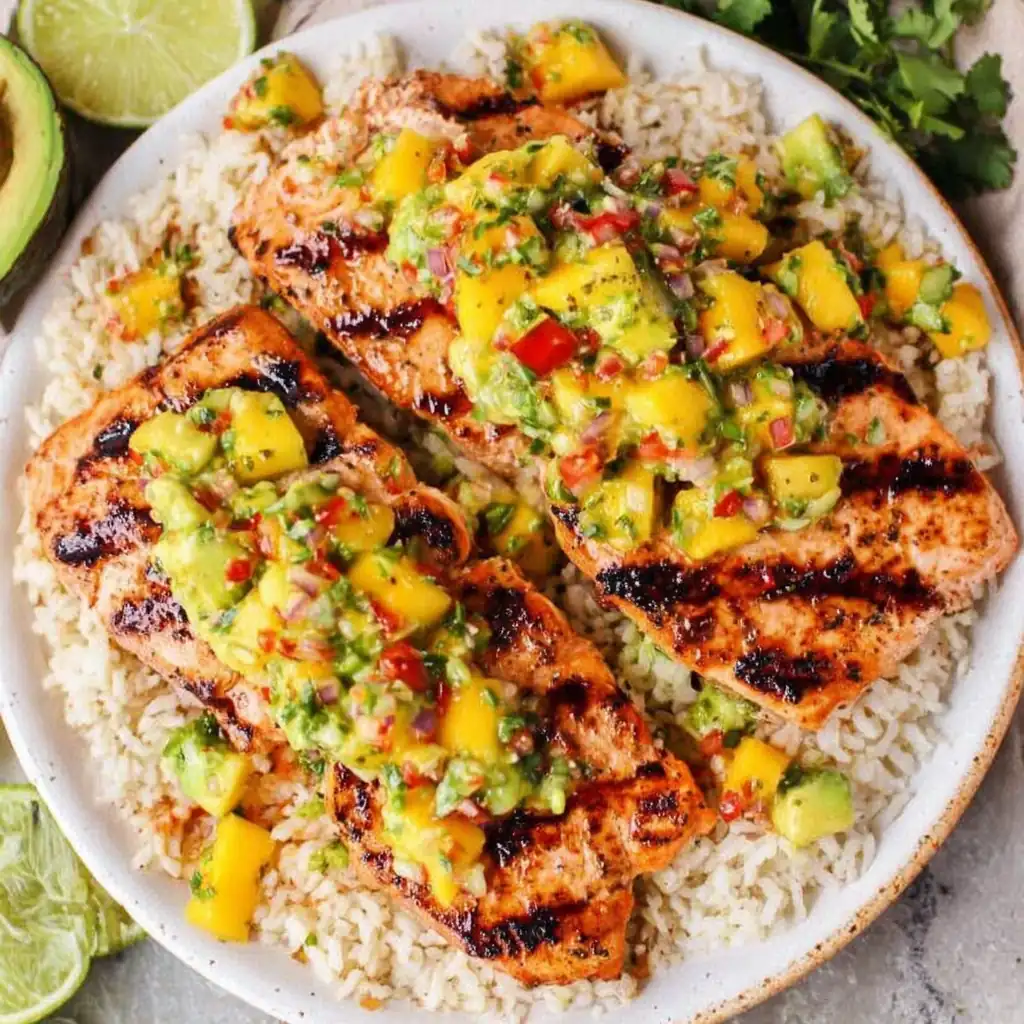 Salmon with Mango Salsa