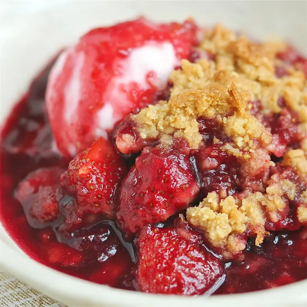 Strawberry Rhubarb Crisp