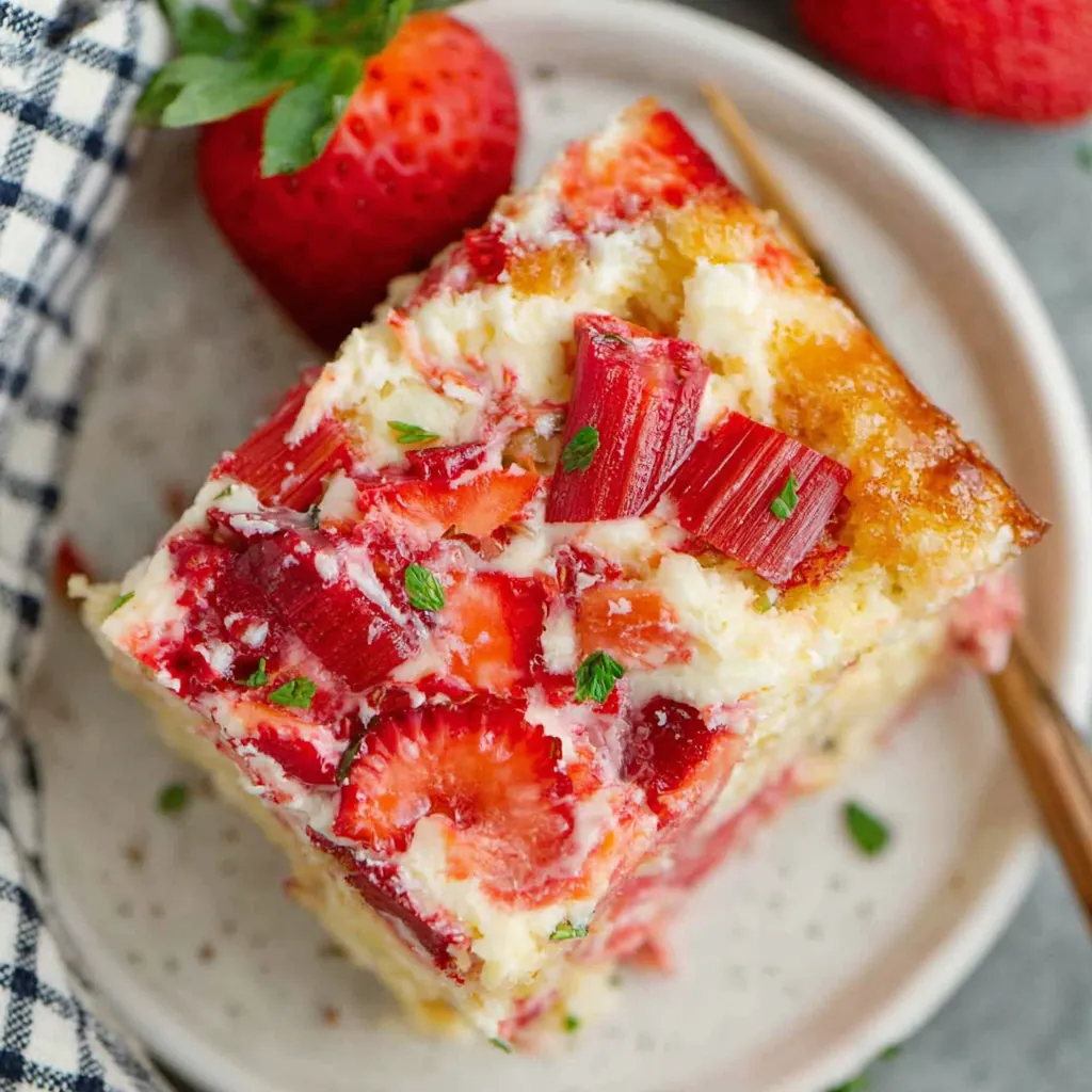 Strawberry Rhubarb Custard