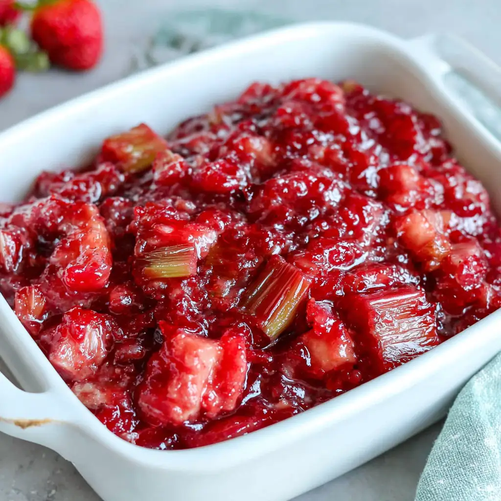 Strawberry Rhubarb Pie Filling