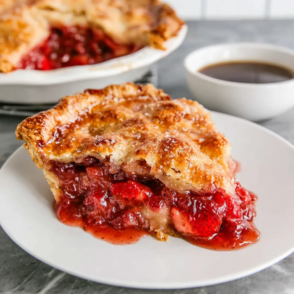 Strawberry Rhubarb Pie with Crumb Topping – A Sweet and Tangy Classic 4 Strawberry Rhubarb Pie